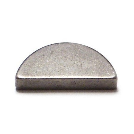 Midwest Fastener Woodruff Key, 4 x 9 mm Key Size, Steel Zinc, 5 PK 32333